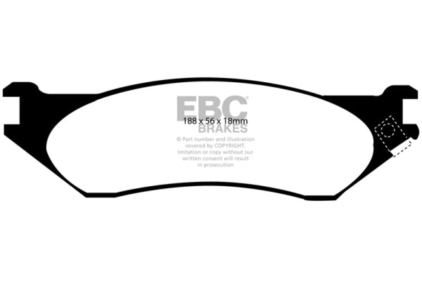 EBC Greenstuff Front Brake Pads for 2004-2006 Dodge Durango 3.7
