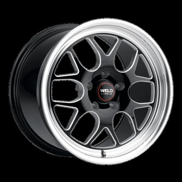 Weld Solana Drag 17x11 / 5x115 BP / ET0 / 78.1mm Bore - Gloss Black MIL DIA Wheel