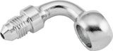 Twin Power Chrome Brake Fitting 3/8 Inch X AN3 90 Degree Banjo Adaptor