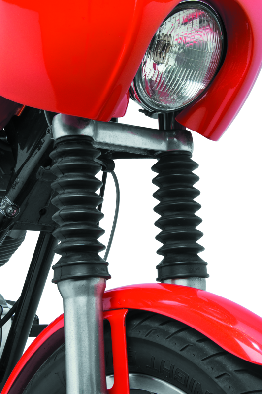 Bikers Choice 39mm Black Fork Boots  Heavy-Duty Ozone-Resistant Rubber