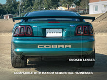 Load image into Gallery viewer, Raxiom 96-98 Ford Mustang Icon LED Tail Lights- Black Housing (Smoked Lens)