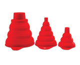 Griots Garage Collapsible Silicone Funnels - Set of 3