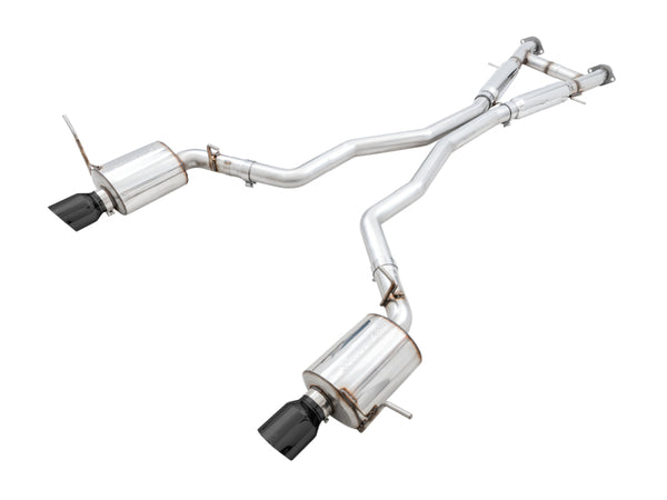 AWE Tuning Touring Edition 3in Cat-Back Exhaust w/ Diamond Black Tips - 2020 Jeep Grand Cherokee SRT