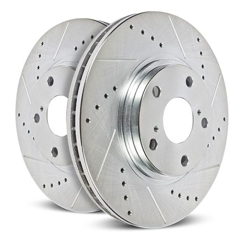 Power Stop Jeep Wrangler BBK Front Drilled & Slotted Rotor - Pair