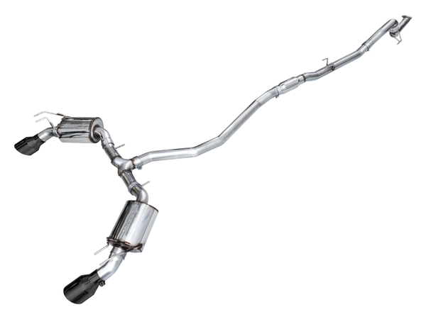AWE Tuning Touring Edition Cat-Back Exhaust for 2022+ Honda Civic Si / Acura Integra - Dual Diamond Black Tips