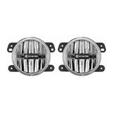 KC HiLiTES 10-18 Jeep JK 4in. Gravity G4 LED Light 10w SAE/ECE Clear Fog Beam (Pair Pack System)