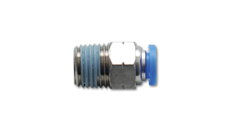 Vibrant Male Straight Pneumatic Vacuum Fitting (1/8in NPT Thread) - for 1/4in (6mm) OD tubing