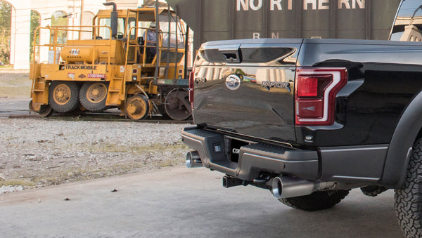 Corsa 2017-2020 Ford F-150 Raptor 3in Inlet / 5in Outlet Satin Polished Tip Kit