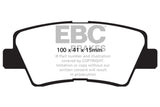 EBC 09-11 Hyundai Azera 3.3 Yellowstuff Rear Brake Pads