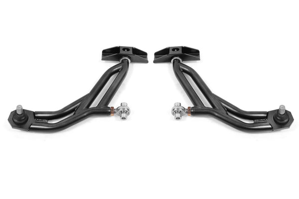 BMR Suspension Adjustable Lower A-Arms for 10-14 Ford Mustang - Black Hammertone