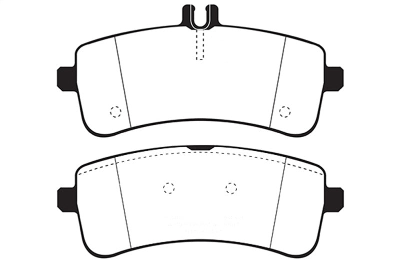 EBC 2015+ Mercedes-Benz C63 S AMG (W205) 4.0L Twin Turbo Redstuff Rear Brake Pads