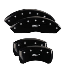 Load image into Gallery viewer, MGP 4 Caliper Covers Engraved Front &amp; Rear MGP Black finish silver ch