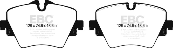 EBC Greenstuff Front Brake Pads for 2018+ BMW X3 30i 2.0T (G01)