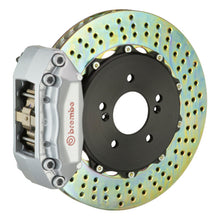 Load image into Gallery viewer, Brembo 11-16 CR-Z Front GT BBK 4 Piston Cast 2pc 328x28 2pc Rotor Drilled-Silver