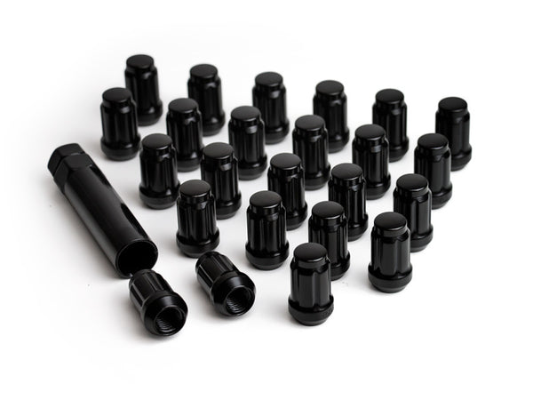 ICON Alloys Black Lug Nut Kit - 12x1.5, 24 Lug Nuts with Key