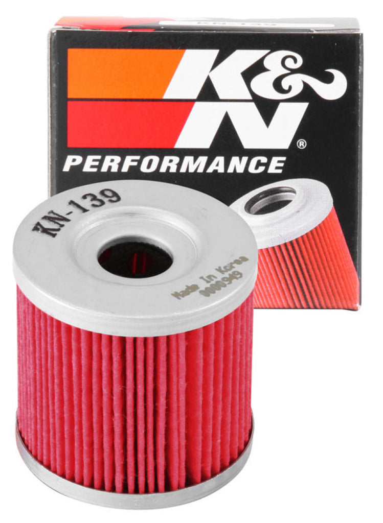 K&N Oil Filter for Suzuki / Kawasaki / Arctic - 1.75in OD x 1.719in H