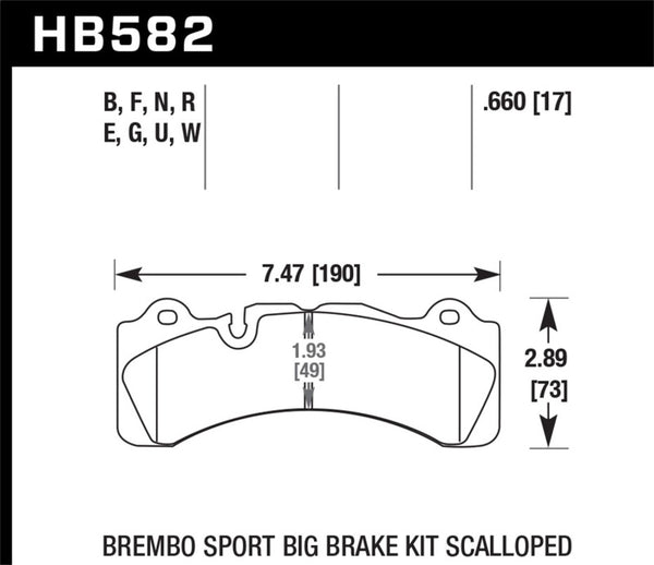 Hawk Performance HPS 5.0 Street Brake Pads for Brembo Calipers