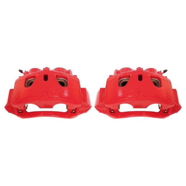 Power Stop 11-19 Chevrolet Silverado 2500 HD Front Red Calipers w/Brackets - Pair