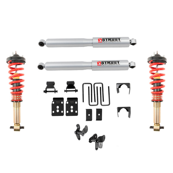 Belltech Coilover Suspension Kit  2021+ Ford F-150 4WD (Front 0 to -3.5in / Rear -5.5in)