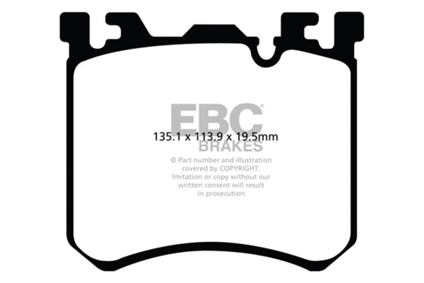 EBC Redstuff Front Brake Pads for 2010-2013 BMW X5M 4.4 Twin Turbo