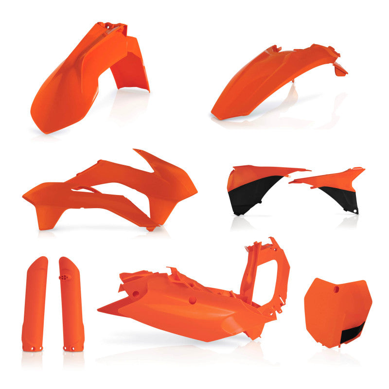 Acerbis 15-16 KTM SX125/150/ SX250/XC/ SX-F/XC-F Full Plastic Kit - Orange/Black