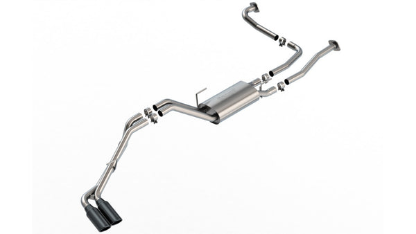 Borla S-Type Cat Back Exhaust System for 2022-2024 Nissan Frontier - Black Chrome