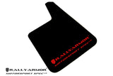 Rally Armor Universal Fit (No Hardware) Motorsport Spec Black UR Mud Flap Red Logo