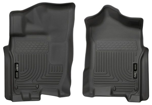 Husky Liners WeatherBeater Front Row Floor Liners for 2016 Nissan Titan XD Crew Cab - Black