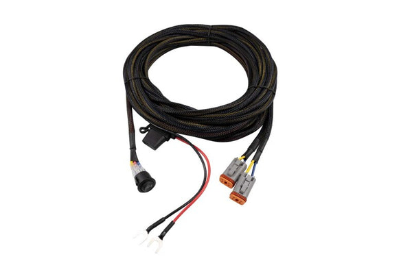 Diode Dynamics Light Duty Dual Output 4-Pin Wiring Harness for Stage Series Pods