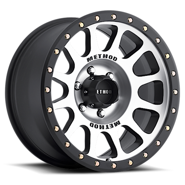 Method MR305 NV 17x8.5 25mm Offset 6x5.5 108mm CB Machined/Black Street Loc Wheel