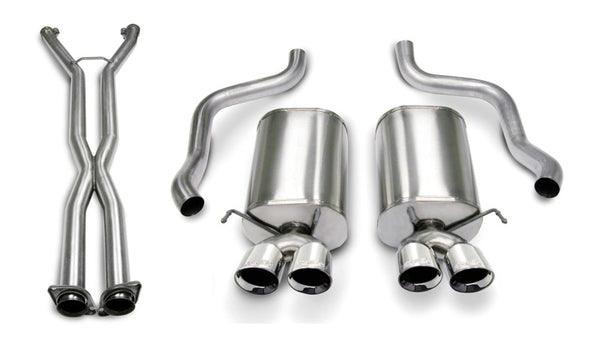 CORSA Performance Axle-Back Sport Exhaust - Chevrolet Corvette 2006-2008 Base