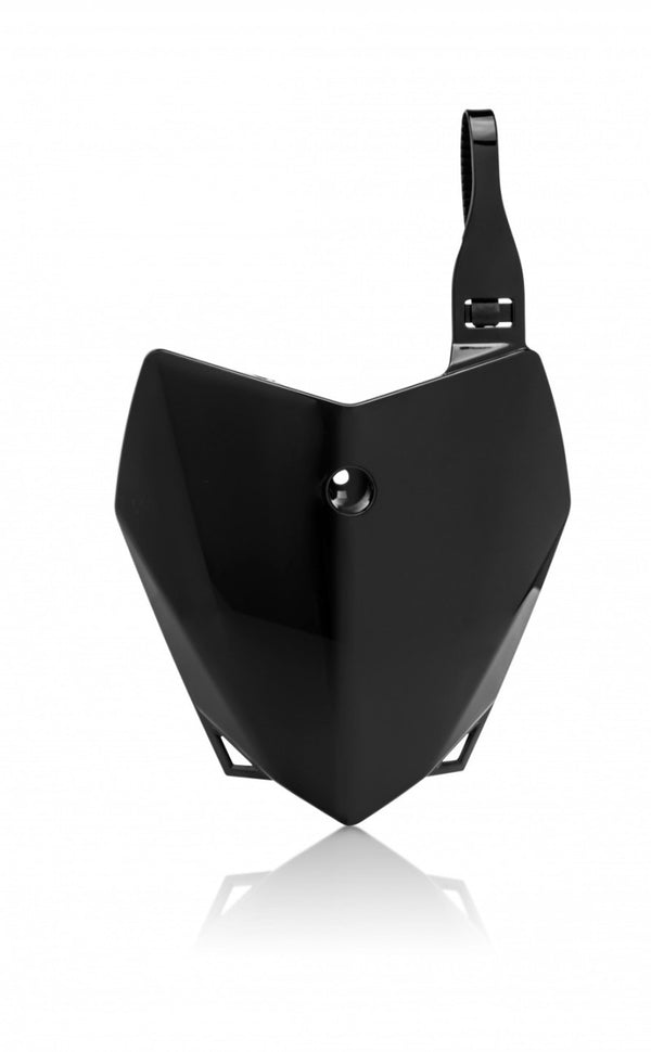 Acerbis Front Number Plate - Black - Kawasaki KLX110/KLX110L (2010+)