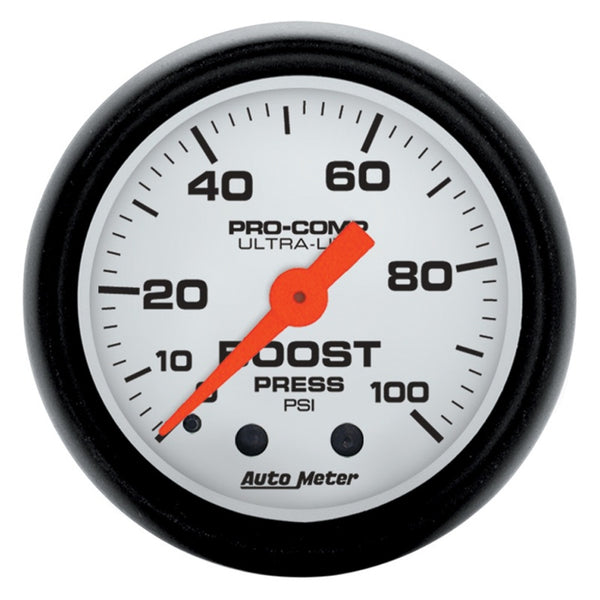 AutoMeter Phantom 2-1/16" Mechanical Boost Gauge (0100 PSI)