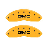 MGP 2 Caliper Covers Engraved Front GMC Yellow Finish Black Characters 1997 GMC Yukon