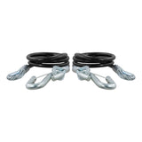 RockJock Curt Towing Safety Cable Kit 44 1/2in Long w/ 2 Snap Hooks 5000lbs 2-Pack