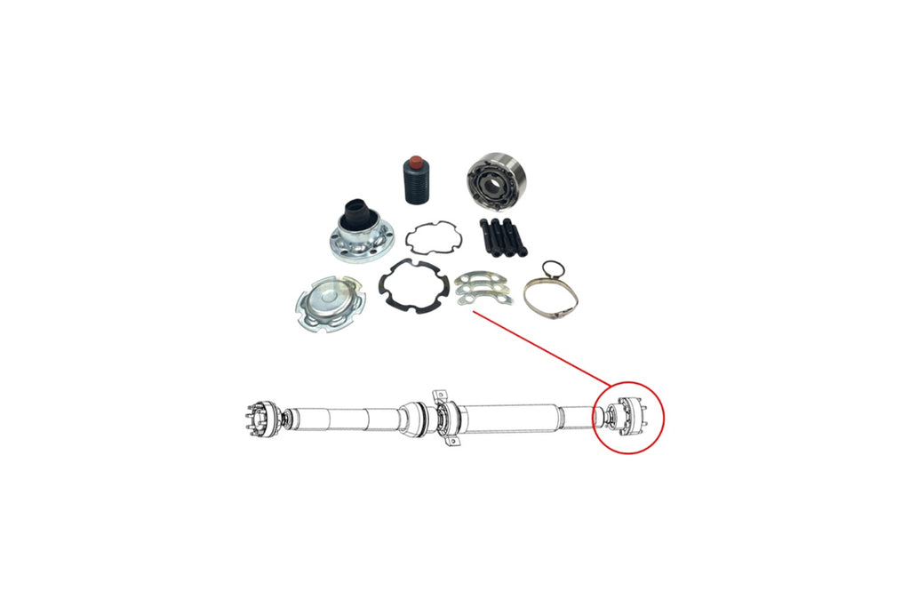 CVJ059 Driveshaft CV Joint Kit fits 2011-2018 Jeep Grand Cherokee Dodge Durango