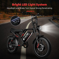 S8-Dual 2000W Motor 7 Speed 20inch Electric City Bike 48V 25AH Single Motor E-Bike Electric Fat Tire