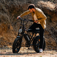 G60 Electric Bike 1000W Motor 48V 20Ah Battery – 20×4" Off-Road Fat Tire eBike with Shimano 7-Speed & Dual Disc Brakes