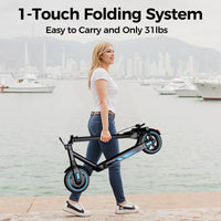 V10 Electric Long Range Scooter 500W Motor 36V 15Ah Battery – 10" Air Tires, Foldable Design & 3-Speed Modes