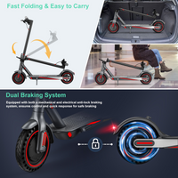 V8 Electric Bike 350W Motor 36V 10.5Ah Battery – 8.5" Honeycomb Tires, 3-Speed Modes & Lightweight Design