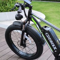 F26 Electric Bike 26" 1000W Motor 48V 17.5Ah Battery – Off-Road Fat Tire Electric Bicycle