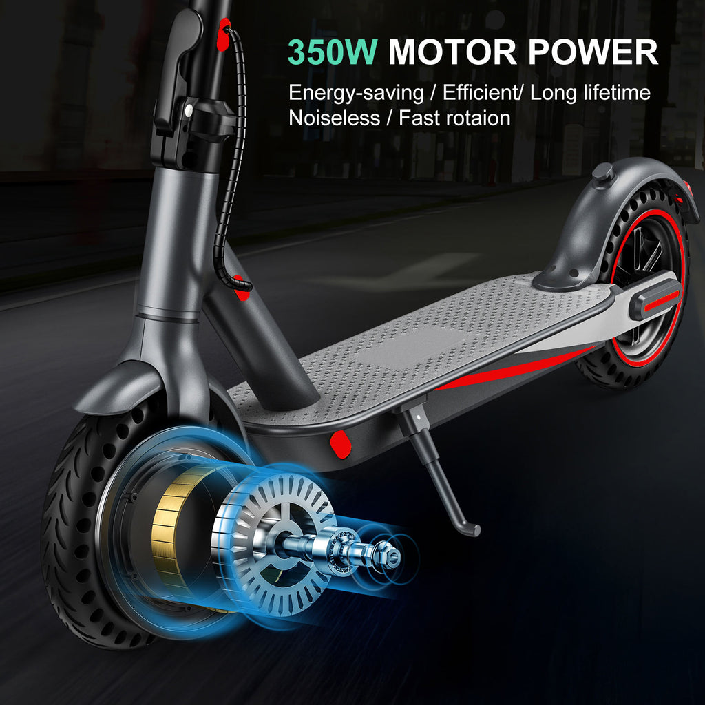 V8 Electric Bike 350W Motor 36V 10.5Ah Battery – 8.5" Honeycomb Tires, 3-Speed Modes & Lightweight Design