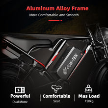 Load image into Gallery viewer, S8-Dual 2000W Motor 7 Speed 20inch Electric City Bike 48V 25AH Single Motor E-Bike Electric Fat Tire