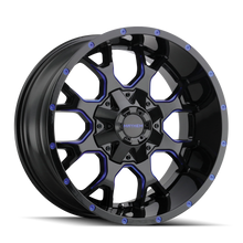 Load image into Gallery viewer, WARRIOR (8015) GLOSS BLACK MILLED PRISM BLUE