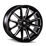 MAYHEM CROSSFIRE 8109 GLOSS BLACK MILLED 20X9.5 6-135 25MM 87.1MM