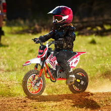 Load image into Gallery viewer, 49cc 2-Stroke Kids Dirt Bike – Gas-Powered Mini Motocross with Front &amp; Rear Disc Brakes