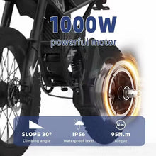 Load image into Gallery viewer, Fat Tire Electric Bike 2000W – Riding&#39;times Full Suspension All Terrain eBike, USA/EU Stock, Dual Battery Electric Dirt Bike