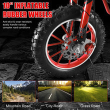 Load image into Gallery viewer, 49cc 2-Stroke Kids Dirt Bike – Gas-Powered Mini Motocross with Front &amp; Rear Disc Brakes