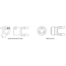 Load image into Gallery viewer, 102-8621 Quick Disconnect Yoke 30.2 mm X 92 mm 21 Spline for Bondioli-Pavesi PTO