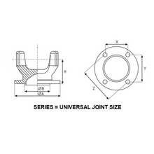 Load image into Gallery viewer, E8VY-4782-A Flange Yoke 1330 Series fits 2001-2004 Ford Mustang Expedition
